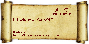 Lindwurm Sebő névjegykártya